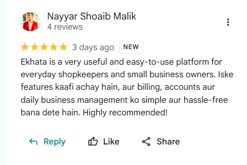 Google review by Nayyar Shoaib Malik