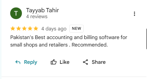 Google review by Tayyab Tahir